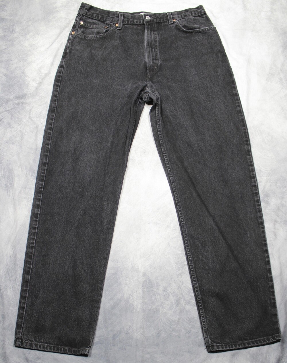 Levis 550 Jeans Mens 38x34 Black Denim Relaxed Fit Tapered Leg